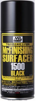 A Mr Finishing Surfacer Spray 1500 Black priced at $12.99 available from Echelon Hobbies