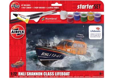 Airfix 1:72 Rnli Shannon Class Lifeboat Starter Set
