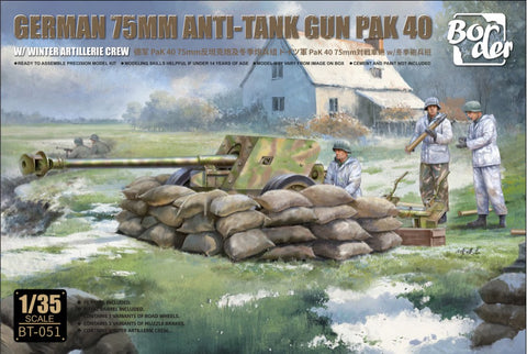 BORDER BT-051 GERMAN 7.5cm Anti-Tank Gun (1/35)