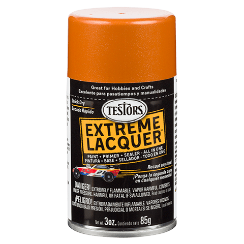 Testors Fiery Orange Metallic Gloss Lacquer Spray Paint