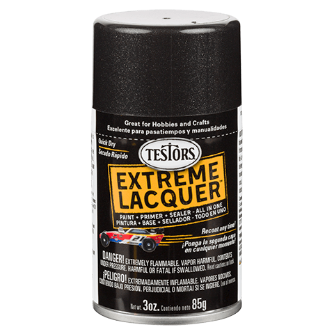 Testors Blazing Black Extreme Lacquer Spray Paint