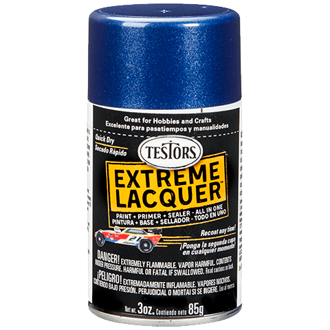 Testors De Ja Blue Metallic Gloss Lacquer Spray Paint