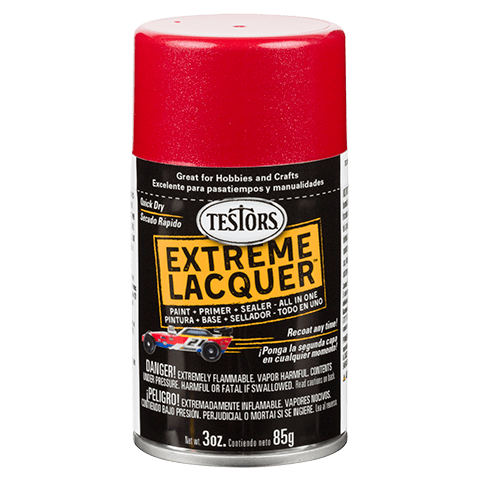 Testors Revving Red Metallic Gloss Lacquer Spray Paint