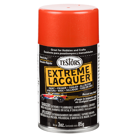 Testors Flaming Orange Metallic Gloss Lacquer Spray Paint