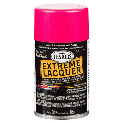 Testors Electric Pink Metallic Gloss Lacquer Spray Paint