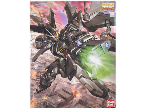 A Bandai MG 1/100 Strike Noir Gundam priced at $74.25 available from Echelon Hobbies