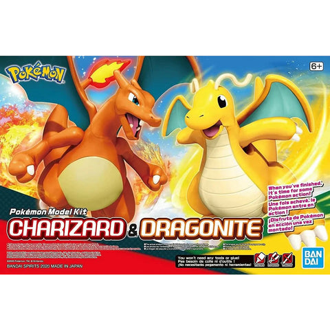 A Bandai Charizard & Dragonite Pokemon Model Kit priced at $22.99 available from Echelon Hobbies