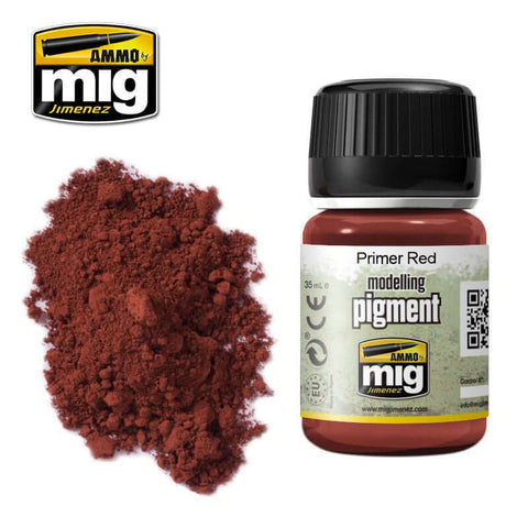 A Ammo Mig Primer Red Pigment priced at $8.99 available from Echelon Hobbies