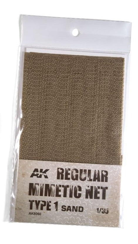 A AK Interactive Regular Camouflage Net Type 1 Sand priced at $20.99 available from Echelon Hobbies