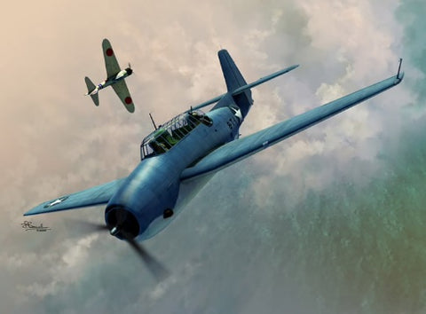 A Sword Models 1/72 TBF-1 Avenger over Midway and Guadalcanal priced at $37.99 available from Echelon Hobbies