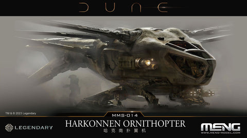 A Meng Dune Harkonnen Ornithopter priced at $14.49 available from Echelon Hobbies