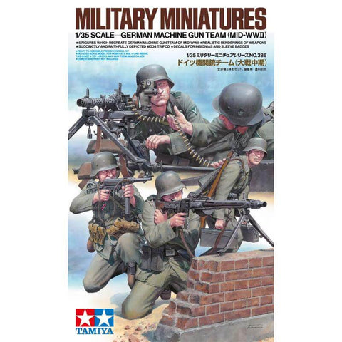 A 1/35 German Mg Team Mid-WW2 priced at $29.99 available from Echelon Hobbies