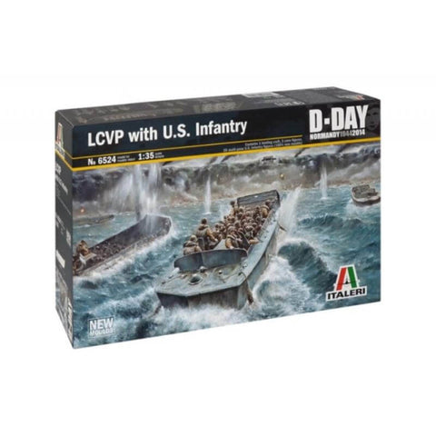 A Italeri LCVP with US Infantry priced at $94.49 available from Echelon Hobbies