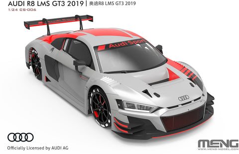 A Meng 1/24 Audi R8 LMS GT3 2019 priced at $82.75 available from Echelon Hobbies