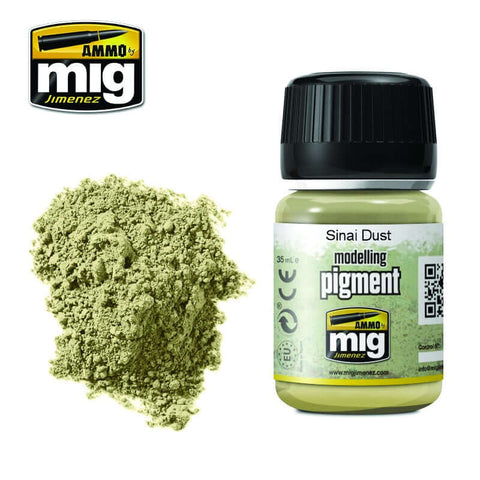 A Ammo Mig Sinai Dust Pigment priced at $8.99 available from Echelon Hobbies