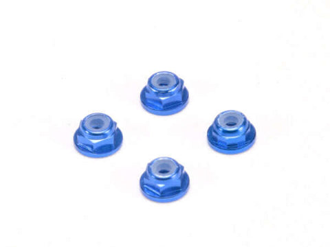 A PN Racing Aluminum 2mm Wheel Lock Nut - Blue priced at $8.99 available from Echelon Hobbies