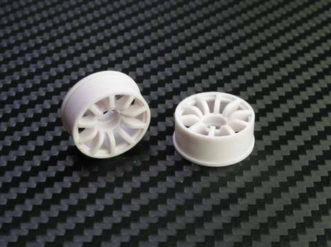 PN Racing Mini-Z 2WD Machine Cut 10 Spoke Front Wheel F0 White