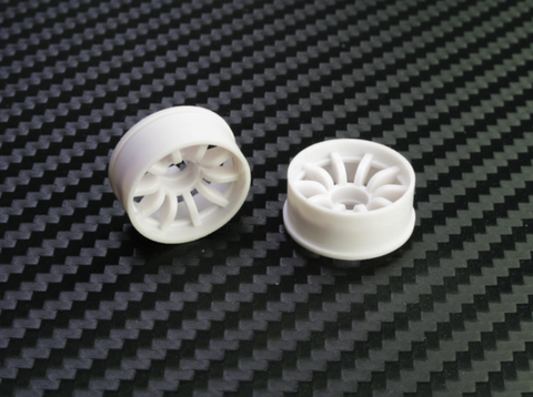 PN Racing Mini-Z 2WD Machine Cut 10 Spoke Front Wheel F2 White