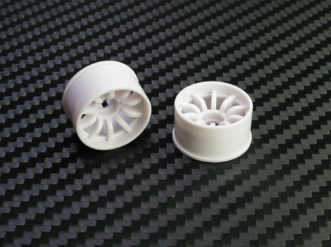 PN Racing Mini-Z 2WD Machine Cut 10 Spoke Rear Wheel R0 White