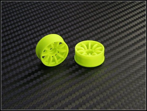 PN Racing Mini-Z 2WD Machine Cut 10 Spoke Front Wheel F2 Yellow