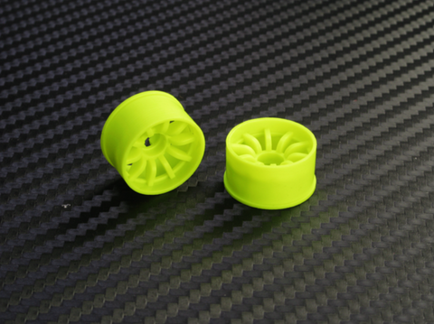 PN Racing Mini-Z 2WD Machine Cut 10 Spoke Rear Wheel R0 Yellow