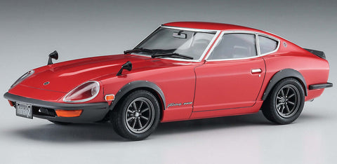 A Hasegawa 1/24 Nissan Fairlady 240ZG “Custom Wheel” priced at $43.99 available from Echelon Hobbies