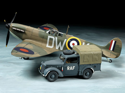 A Tamiya 1/48 Supermarine Spitfire Mk.I & Light Utility Car 10Hp Till priced at $64.25 available from Echelon Hobbies