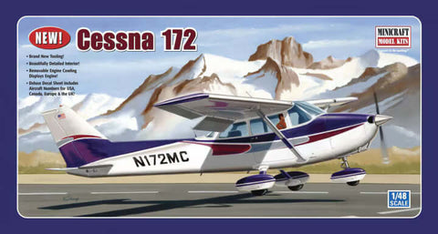 A Minicraft 1/48 Cessna 172 priced at $44.99 available from Echelon Hobbies