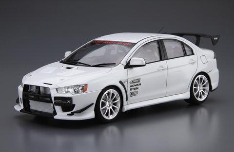 A Aoshima 1/24 C-WEST CZ4A Lancer Evolution '07 Mitsubishi priced at $41.75 available from Echelon Hobbies