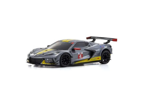 A Kyosho MINI-Z RWD Series Ready Set CHEVROLET® CORVETTE® C8.R Gunmetal priced at $269.99 available from Echelon Hobbies