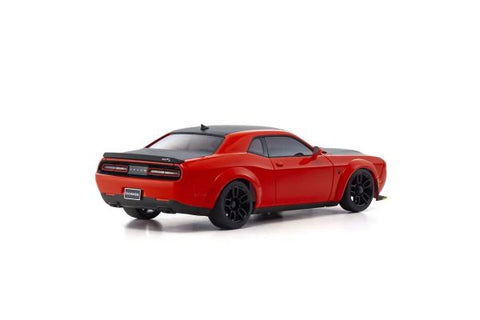 A Kyosho MINI-Z AWD DODGE CHALLENGER SRT HELLCAT REDEYE Tor Red priced at $279.99 available from Echelon Hobbies