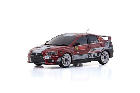 A Kyosho MINI-Z AWD MITSUBISHI LANCER EVOLUTION X MITSUBISHI MOTORS DEALER TEAM priced at $299.99 available from Echelon Hobbies