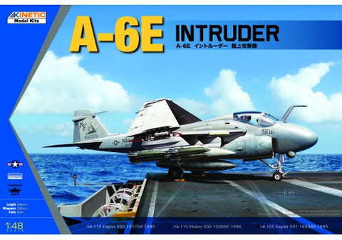 A Kinetic 1/48 A-6A/E INTRUDER priced at $95.99 available from Echelon Hobbies