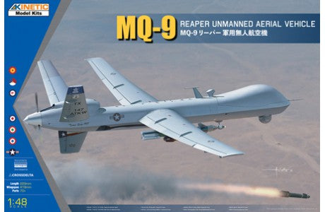 A Kinetic 1/48 MQ-9 REAPER priced at $47.50 available from Echelon Hobbies