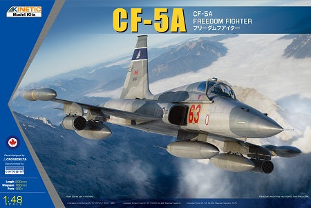 A Kinetic 1/48 CANADAIR CF-5A FREEDOM FIGHTER priced at $76.50 available from Echelon Hobbies