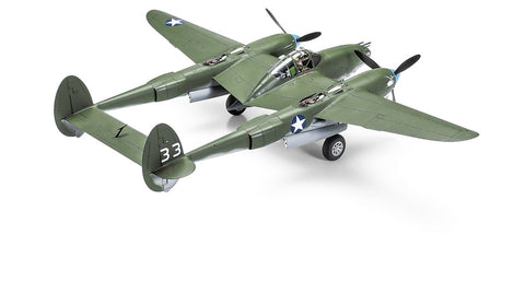 A Tamiya 1/48 P-38 F/G Lightning priced at $94.99 available from Echelon Hobbies