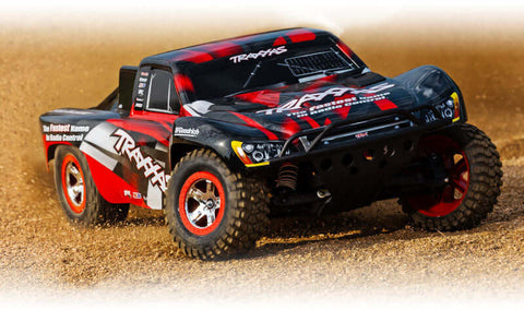 A Traxxas Slash 1/10 2WD Short Course Racing Truck RTR priced at $369.98 available from Echelon Hobbies