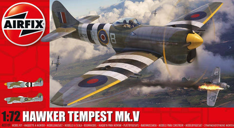 A Airfix 1/72 Hawker Tempest Mk.V priced at $22.99 available from Echelon Hobbies