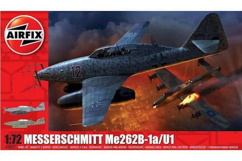 A Airfix 1/72 Messerschmitt Me262-B1A priced at $22.99 available from Echelon Hobbies