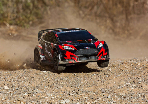 A Traxxas Fiesta ST Rally BL-2S 1/10 Brushless AWD Rally Car RTR priced at $469.98 available from Echelon Hobbies