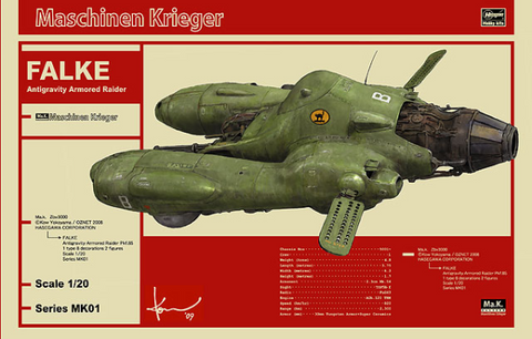 A Maschinen Krieger 1:20 Antigravity Armored Raider Pkf.85 FALKE priced at $68.75 available from Echelon Hobbies