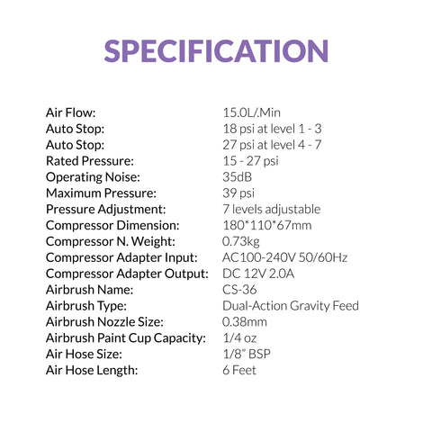 Gaahleri Ambition Series GTS-06, Ambition Series GTS-06 Serenair Mini Compressor