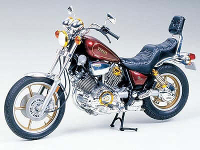 A 1/12 Yamaha Xv1000 Virago priced at $33.66 available from Echelon Hobbies