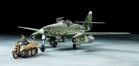 A Tamiya 1/48 ME262A-2A & KETEENKRAFTRAD priced at $61.75 available from Echelon Hobbies