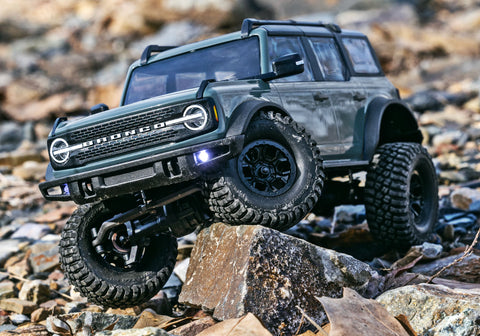 A Traxxas TRX-4M Ford Bronco 1/18 RTR 4X4 Trail Truck priced at $229.98 available from Echelon Hobbies