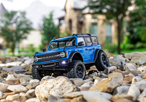 A Traxxas TRX-4M Ford Bronco 1/18 RTR 4X4 Trail Truck priced at $229.98 available from Echelon Hobbies