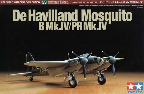 A Tamiya 1/72 De Havilland Mosquito B Mk.Iv/Pr Mk .Iv priced at $27.99 available from Echelon Hobbies