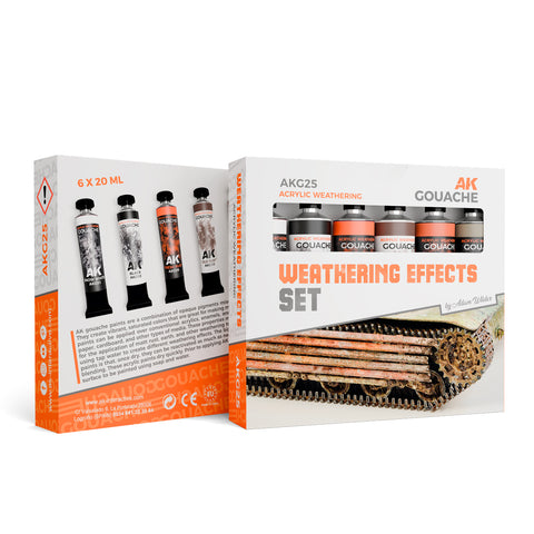 AK Interactive Gouaches Weathering Effects Set