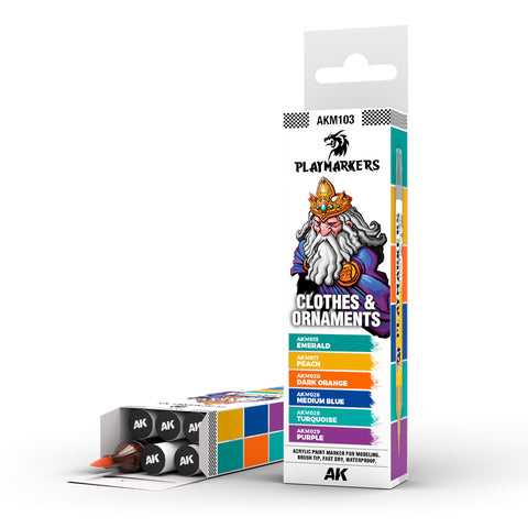 AK Interactive Playmarkers Set - Clothes & Ornament