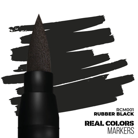 AK Interactive Real Colors Markers Rubber Black